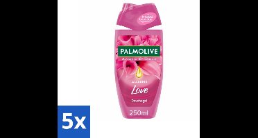 5 x Palmolive Douchegel Aroma Essence Alluring Love 250 ml - Douchegel - Geur - Hydratatie - Verzorging - Bloemige Geur