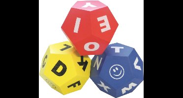 Spordas Letter dobbelstenen set - XXL met 12 zijdes - Taalontwikkeling