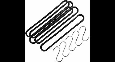 Talen Tools Spanrubbers met S-haken - 25x stuks - voor dekzeilen - 25 cm