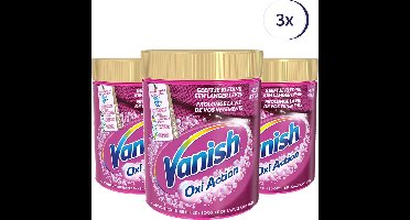 Vanish Oxi Action Wasbooster Poeder - gekleurde en witte was - 1.0kg x3