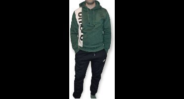 Umbro heren katoenen trainingspak set van sport broek en een sweater met capuchon gevoerd Maat M