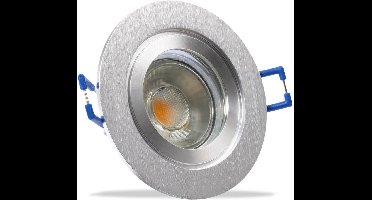 IP44 LED Inbouwspot Arya - badkamer of buiten - Ronde spot - Chrome glimmend - Koel Wit - 4000K - 3Watt - Philips