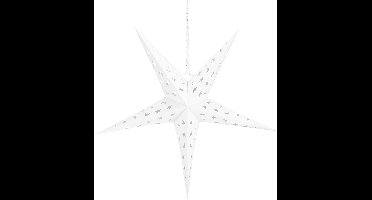 Springos Kerst Ster - Papier - Opvouwbaar - 25 cm - Wit