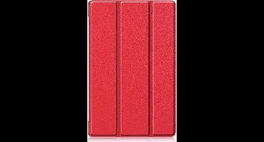 Shop4 - Geschikt voor Lenovo Tab M10 Plus Hoes - Smart Book Case Rood