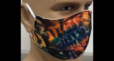 Mondmasker glad | mondkapje 50x wasbaar | multi tiger