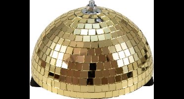 EUROLITE Halve Discobal - Spiegelbol - Discobol 20cm goud met motor