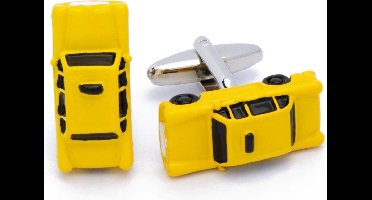 Manchetknopen - Amerikaanse Taxi Geel