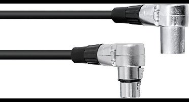 OMNITRONIC xlr kabel 3pin 3m 90° bk