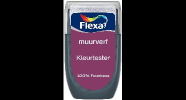 Flexa - Kleurtester Muurverf - 100% Framboos - 30 ML - Mengverf - 0.03L