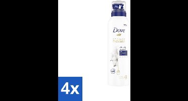 Dove Shower Foam - Deeply Nourishing - Cotton Oil - 200 ml - Voordeelverpakking - 4 stuks