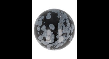 Obsidiaan sneeuwvlok edelsteen bol 20 mm