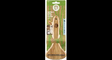 Mikki, bamboe ontklitborstel voor het verzorgen van honden en katten, roos en ondervacht, verwijdert veilig los haar, met roestwerende roestvrijstalen tanden, klein