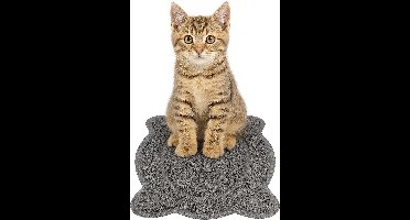 KATTENBAKMAT RANDY GRIJS 40x26x0,4CM