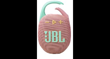 JBL Clip 5 - Draagbare Bluetooth Mini Speaker - Met Haak om te hangen - Draadloos Muziek Box - 12 uur - Waterbestendig - IP67 - Roze