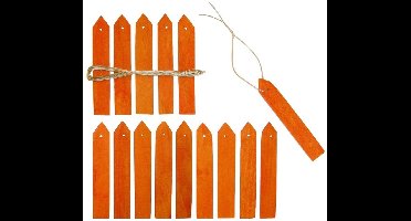 30x Fruitbomen/planten etiketten 10 cm - Moestuin labels - Tuin artikelen