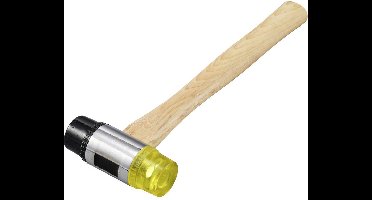 TOOLCRAFT TO-9991029 Rubberen hamer Middelzacht, Middelhard 235 g 260 mm 1 stuk(s)