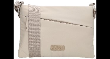 Beagles Calvia Schoudertas - Crossbody - Ritsvakken - Lichtgewicht - Dames Tas - Crème