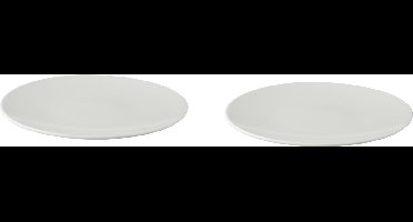 Palmer - White Delight - Bord - 2 stuks - ø 27 cm - Wit - Porselein - Bordenset