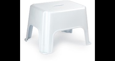 Plasticforte Caravan of camper trapje / opstapje - kunststof - wit - 40 x 30 x 28 cm - 1 trede