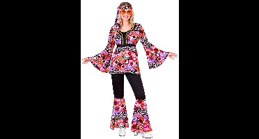 Groovy Bubbles Jaren 70 Style Roze - Vrouw