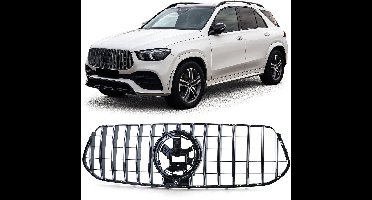 Sportgrille Grill Sport Zwart Glanzend met Chroom voor Mercedes GLE V167 C167 AMG Line 2018-2023
