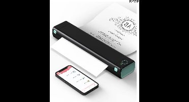 RFWR® Draagbare Draadloze A4 Thermal Printer voor Mobiel Gebruik - Compatibel met Smartphones en Laptops