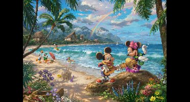 Schmidt legpuzzel Mickey en Minnie Mouse Hawaii - 1000 stukjes Disney.