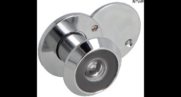 RFWR® Superbrede Deurspion met Privacy Cover voor Binnen- en Buitendeuren - Zilverkleurig, Diameter 14 mm, Deurdikte 15-25 mm