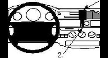 Brodit ProClip houder geschikt voor Ford Transit 1995-1999 Center mount