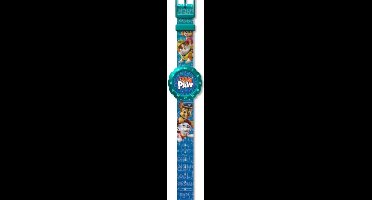 Nickelodeon Horloge Paw Patrol Junior 25 Cm Nylon Blauw/groen