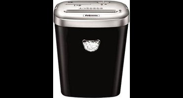 Fellowes Papierversnipperaar 53C - Vernietigt ook CD's - P4 - 10 vel - Zwart en Zilver