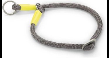 Beeztees nylon halsband rond Nikra lichtgrijs 40 cm x 10 mm