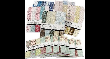 Design papierblok, vel 15,2x15,2 cm, 120 gr, diverse kleuren, 6x10 stuk