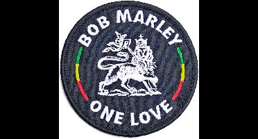 Bob Marley - Lion Patch - Zwart