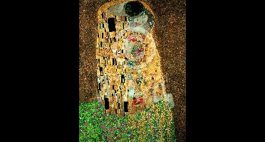 Kunstdruk Gustav Klimt - Der Kuss 60x80cm