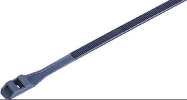 TRU COMPONENTS 1592900 TC-DLR360BK203 Kabelbinder 360 mm 9 mm Zwart Met dubbele kop, UV-gestabiliseerd 100 stuk(s)