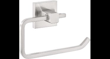 Tesa Exxclusiv Toiletrolhouder zonder klep 13.5x15.5x8.5cm boren Zelfklevend Metaal roestvrij staal