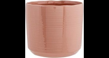 Bloempot Oud Roze 16,5x16,5xh15cm Cilindrisch Aardewerk