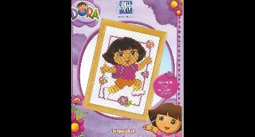 Borduurpakket Dora met telpatroon van  Vervaco 19.710