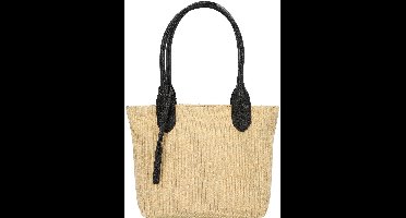 TOM TAILOR Schoudertas Sharon Zip Shopper Black Beige