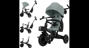 Kinderkraft AVEO 2 PLUS Driewieler 6-in-1 – Vanaf 9 Maanden tot 5 Jaar – Verstelbare Zitting & Duwstang – Met Zonnekap UPF50+, Groen