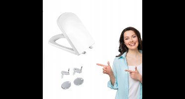 Hamberger Dama Senso toiletbril - Wit Duroplast, soft close