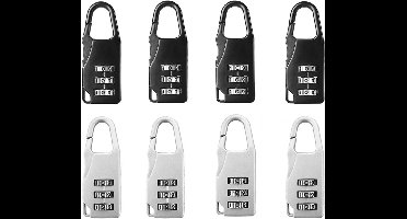 Mini Cijferslot - 8 Stuks, 3-Cijferig Combinatieslot voor Reiskoffers en Rugzakken