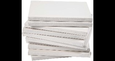 Gespannen canvas, afm 18x24 cm, 280 gr, 40 stuks