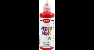 Glasverf - Verf Ramen, Glas, Spiegels - Rood - Karmijnrood - Viva Decor Window Color - 90ml