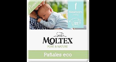 Milieuvriendelijke luiers voor baby's, maat 1 (2-5 kg), 88 stuks