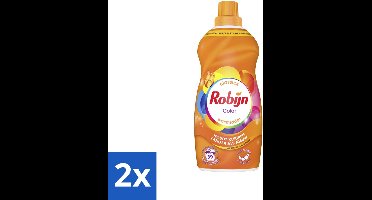 Robijn – Vloeibaar Wasmiddel – Klein & Krachtig Color – 1,19 L - Voordeelverpakking - 2 stuks