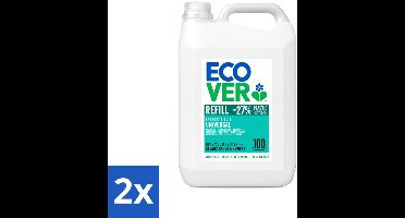 Ecover - Vloeibaar wasmiddel - Universeel - Kamperfoelie & Jasmijn - 5 liter - 100 wasbeurten - Voordeelverpakking - 2 stuks
