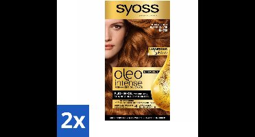 2 x SYOSS - Oleo Intense 6-78 - Haarverf - Permanente Haarkleuring - Koperblond - Langdurige Kleur - Permanente Haarkleuring - Koperblonde Haarkleur - Haarkleur Zonder Ammoniak - Olie-formule - Argan Olie