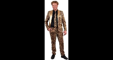 Panter pak 3-delig - panter kostuum - panterprint - carnavalskleding heren - Carnaval kostuum heren - maat 58
